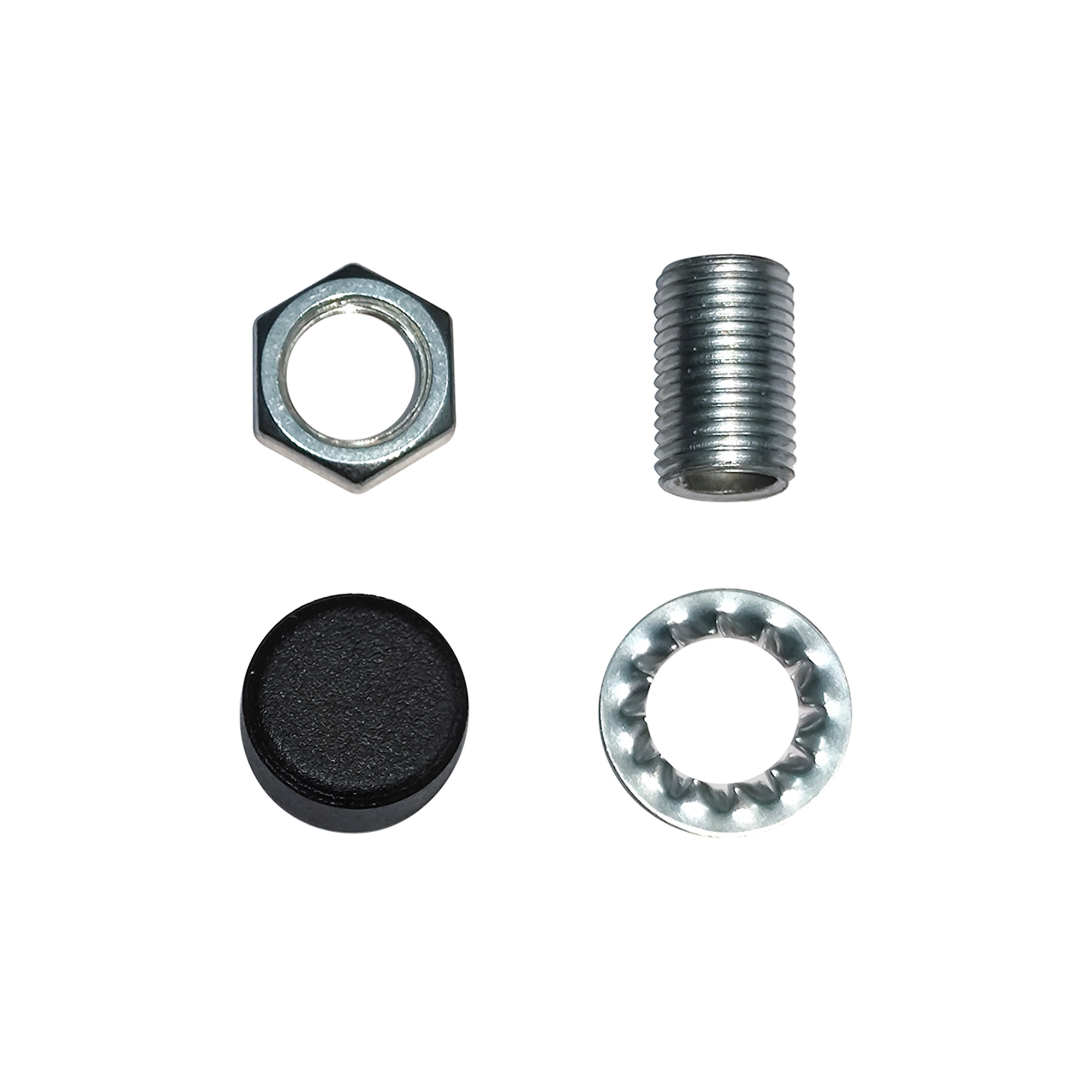 D0983BL  Hayes Thumb Nut (1pc) Matt Black, c/w Threaded Rod, Washer & Nut